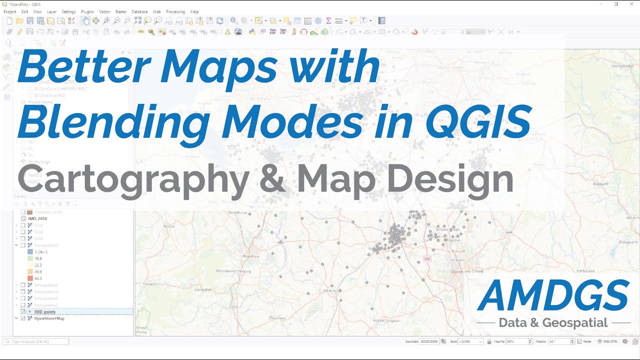 Make Better Looking Maps With Blending Modes In QGIS - YouTube