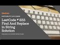 LeetCode 833. Find And Replace in String Explanation and Solution