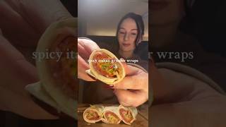 spicy italian grinder wraps🌶️🌯 #Shorts