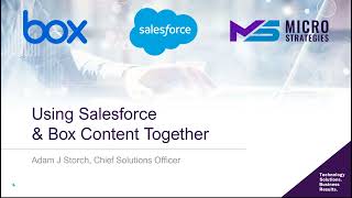 Using Salesforce & Box Content Together