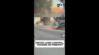 Dashcam captures fiery crash on 60 Freeway in Pomona