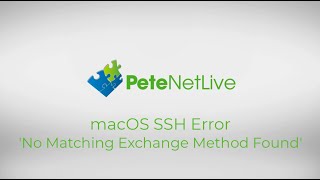 macOS – SSH Error No Matching Exchange Method Found