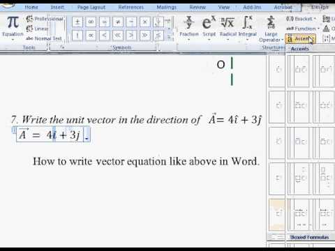 Vector Notation In Google Docs - Kasotsu