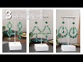 3 Easy DIY Earring Designs | Making Beaded Jewellery Handmade Crystal Beaded Earrings Jewelry Ideas