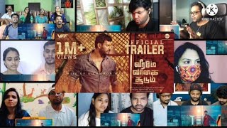 Veeramae Vaagai Soodum || Official Trailer || Vishal || Reaction Mashup