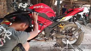 Minerva motor rongsok jadi motor sultan kece banget gaees+modifikasi pasir cabe