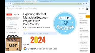 Exploring Dataset Metadata Between Projects with Data Catalog #qwiklabs #GSP789 [With Explanation🗣️