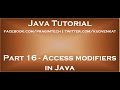 Access modifiers in Java