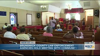 Brunswick County law enforcement agencies hold community meeting
