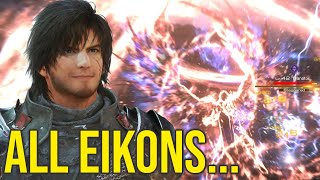 Final Fantasy 16 All Eikons Gameplay On High Level - Spoilers (Final Fantasy 16 All Summons)