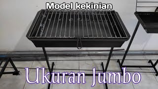 Membuat tempat bakar ikan dari besi plat, ukuran besar. || how to make.