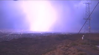 Huge bolt of lightning over Phoenix