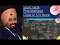 SAP S/4 Hana Sourcing and Procurement end to end process flow