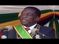 Zimbabwe's Pres Mnangagwa delivers his inauguration address