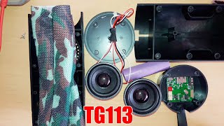 TG113 Bluetooth Speaker Disassembling! What is inside the TG113 Bluetooth speaker?