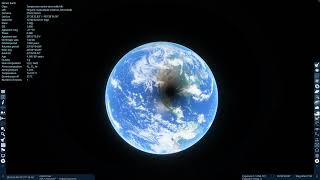 April 2024 Solar Eclipse simulation (Space Engine)