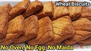 சுலபமான முறையில் கோதுமை பிஸ்கட் | Wheat Biscuits in Tamil | Wheat Biscuits Without Oven