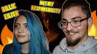 Me and my sister watch Billie Eilish - NOT MY RESPONSIBILITY - a short film (Reaction)