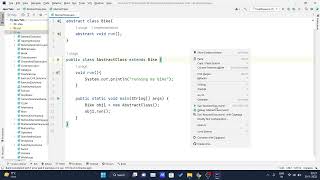 Abstract class in Java