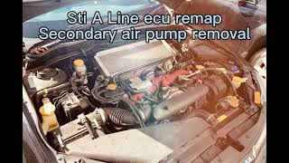 Sti A-line stock ecu remap with secondary air pump delete