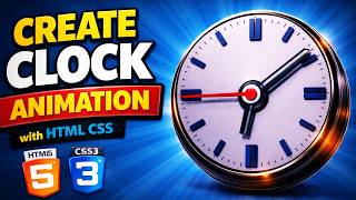 Build an Analog Clock with HTML & CSS Only ⏰ | No JavaScript!