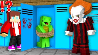 Stuck at Home With a SCARY PENNYWISE CLOWN in Minecraft   Maizen JJ and Mikey