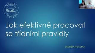 Jak efektivně pracovat s třídními pravidly? - Webináře centra prevence v Brně