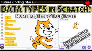 2 - Scratch Coding: Mastering Data Types (Numbers, Strings, Boolean) + Challenge! #scratch