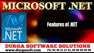 MicroSoft  .NET ||  Features of . NET