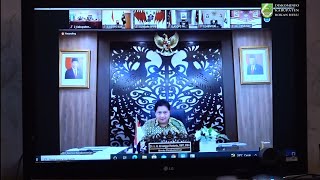 Rakor Dengan Menko Perekonomian Secara Virtual, Tim Satgas Covid - 19 Rohul Kembali Perpanjang PPKM.