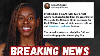 BREAKING NEWS‼️ Chicago Sky TRADED Number 3 Pick for Ariel Atkins…