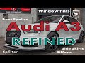 Audi A3 Bodykit Installation | Splitter, Diffuser, Spoiler, Honeycomb, Tints | KHAN Performance