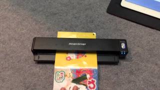 ScanSnap iX100でA3原稿とCDブックレットをスキャンしてみた