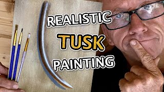 Elephant Tusk Painting | Realism