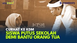 Momen Haru Dedi Mulyadi Dengar Curhat Siswa Berhenti Sekolah Demi Bantu Orang Tua | NTV TREND