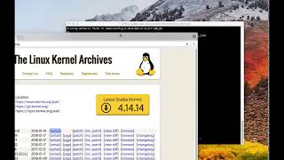 How to Download a linux 4.14.14 or similar kernel and configure from source code video 1