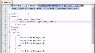 XHTML and CSS Tutorial - 26 - Styling Tables