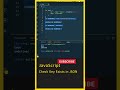 JavaScript Tutorial For Beginners, JSON Object( Check Key Exists), JavaScript in Telugu, Java Script