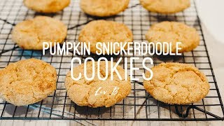 Pumpkin Snickerdoodle Cookies | VEGAN cookie recipe