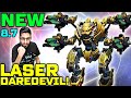 NEW Laser TYPHON w/ Daredevil Pilot Skill +300% Damage Buff | War Robots 8.7 Mk3 Gameplay WR