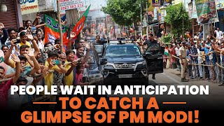 Rousing welcome for PM Modi during roadshow in Warangal | Telangana supports BJP 🪷