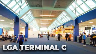 Walking LaGuardia Airport (LGA) Terminal C in March 2022