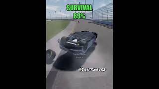 Would You Survive These Crashes? || Just Daytona Roblox || #shorts #nascar #roblox #2024