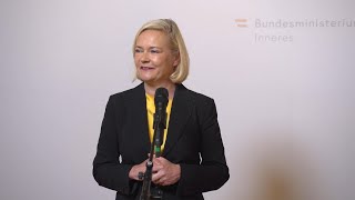 Arbeitsgespräch mit der finnischen Innenministerin Mari Rantanen