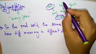 polymorphism | Object oriented software engineering |