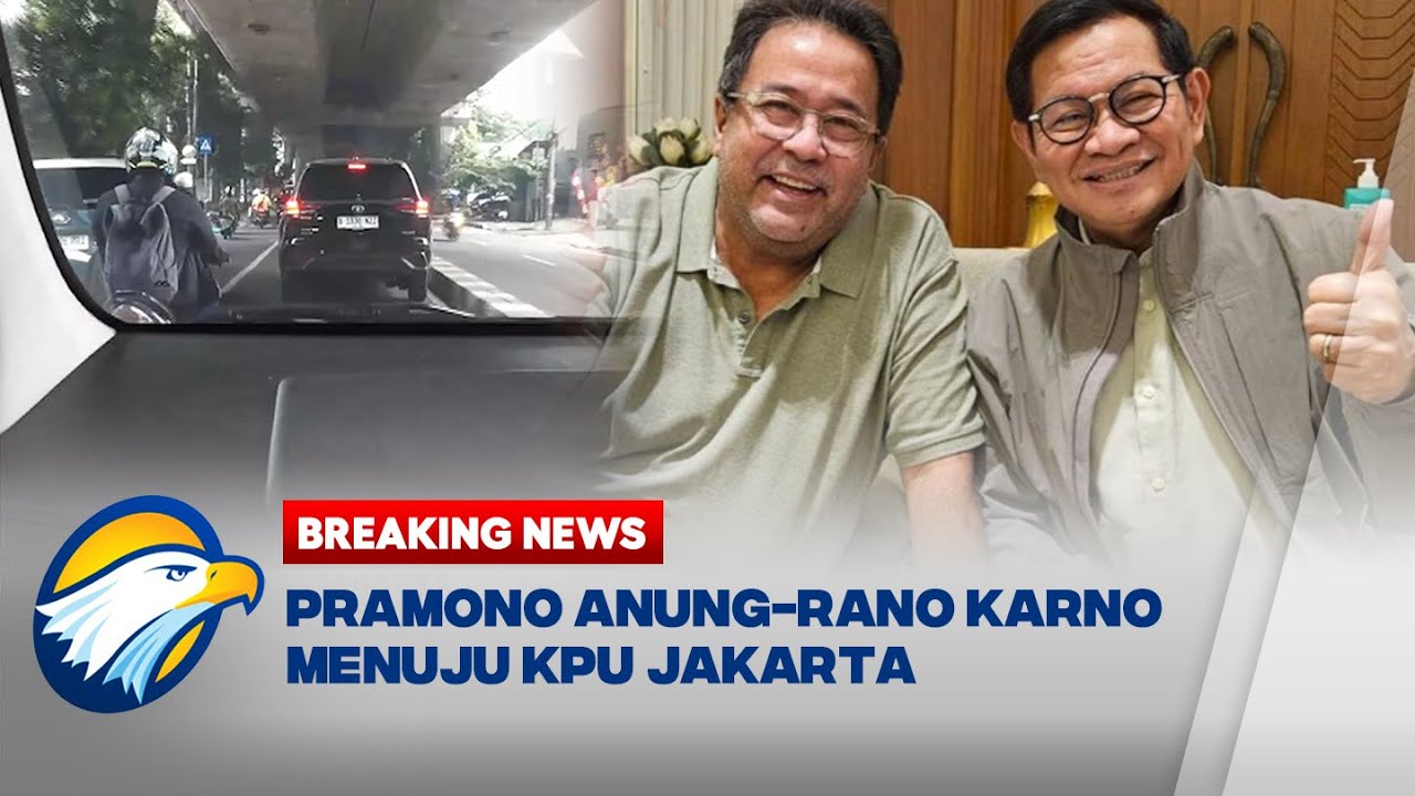 BREAKING NEWS - Konvoi Pramono Anung-Rano Karno Menuju KPU Jakarta ...