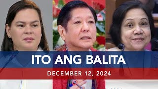 UNTV: Ito Ang Balita | December 12, 2024