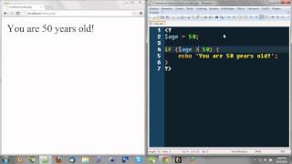 Learning PHP 5 - The if-statement