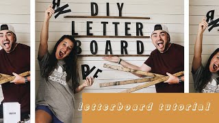 Giant Letter Board Tutorial