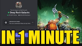 HOW to JOIN DEEP ROCK GALACTIC DISCORD SERVER ✅PC \u0026 MOBILE✅